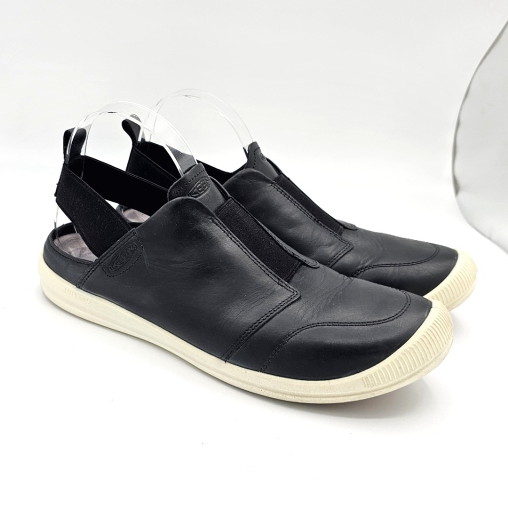 Keen Shoes Women’s 8 Lorelai II Slip On Leather Black Slingback Sz 10